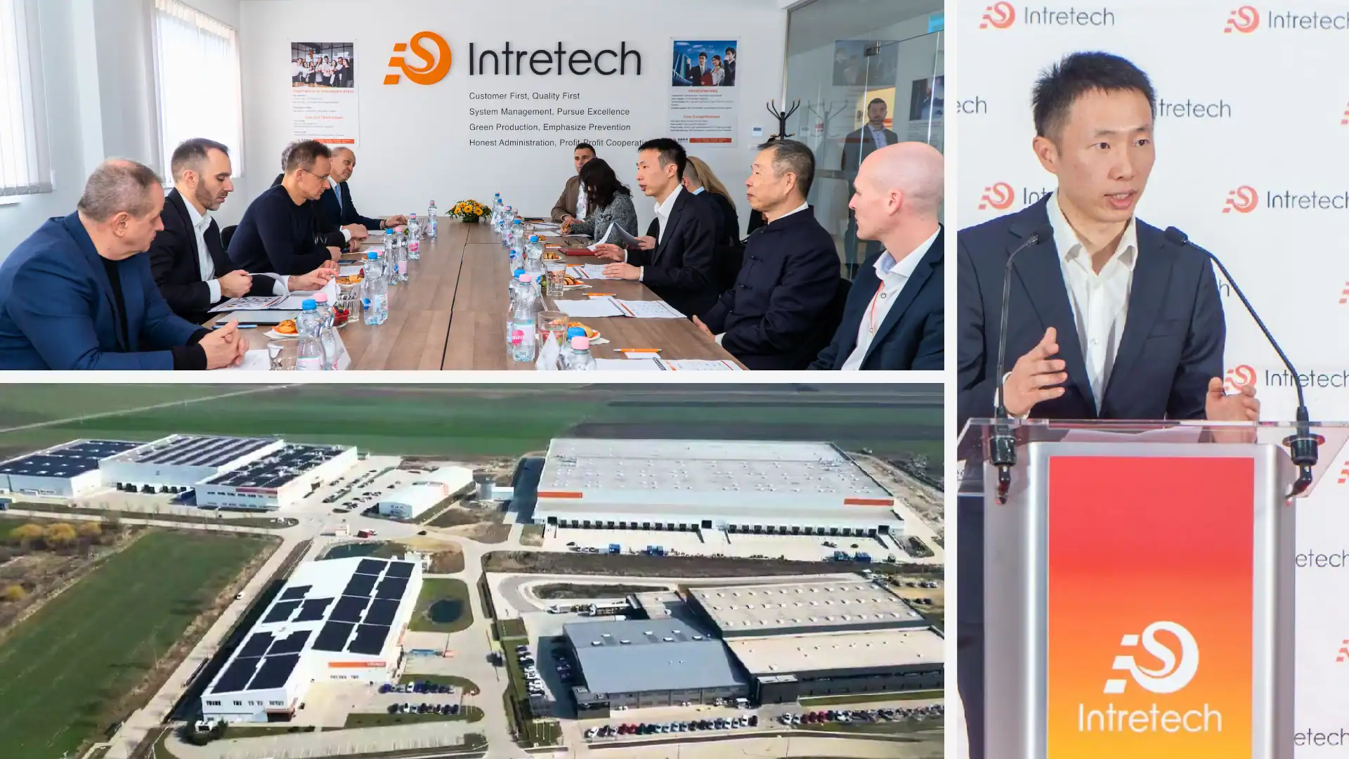 The official opening ceremony of Intretech's new production facility The official opening ceremony of Intretech's new production facility