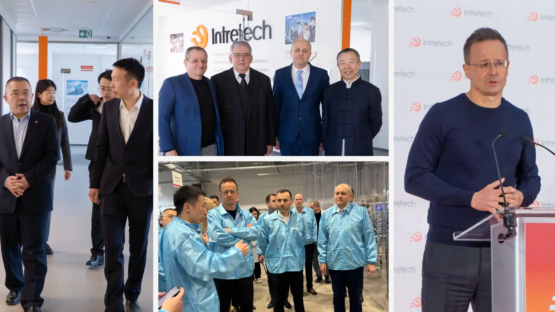 The official opening of Intretech's new production facility The official opening of Intretech's new production facility