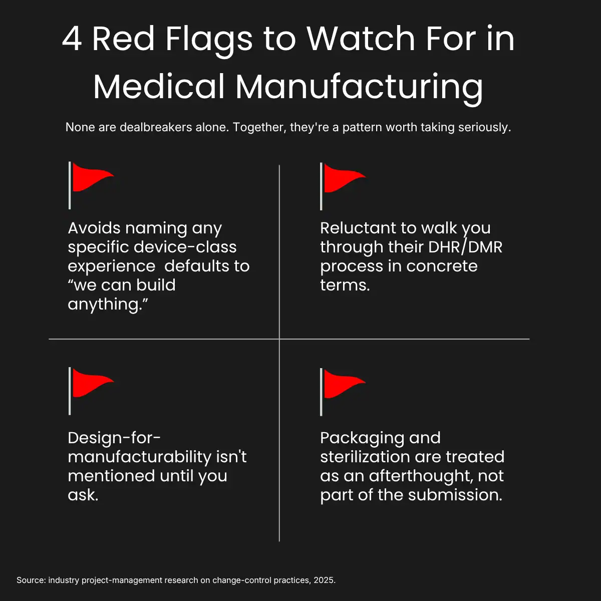 4 red flags to watch for in medical manufacturing 4 red flags to watch for in medical manufacturing